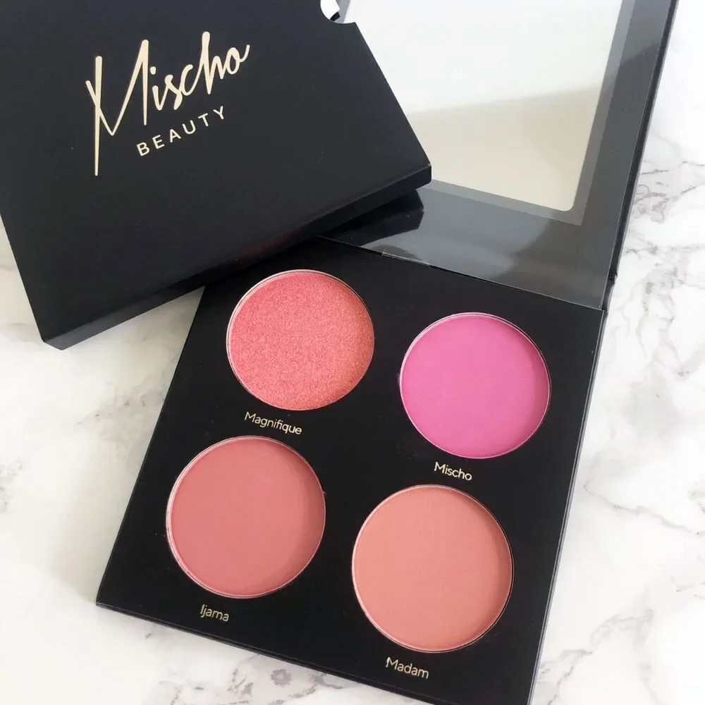 NIB Mischo Beauty Limited Edition Blush Palette & Hydrating Setting Spray Bundle